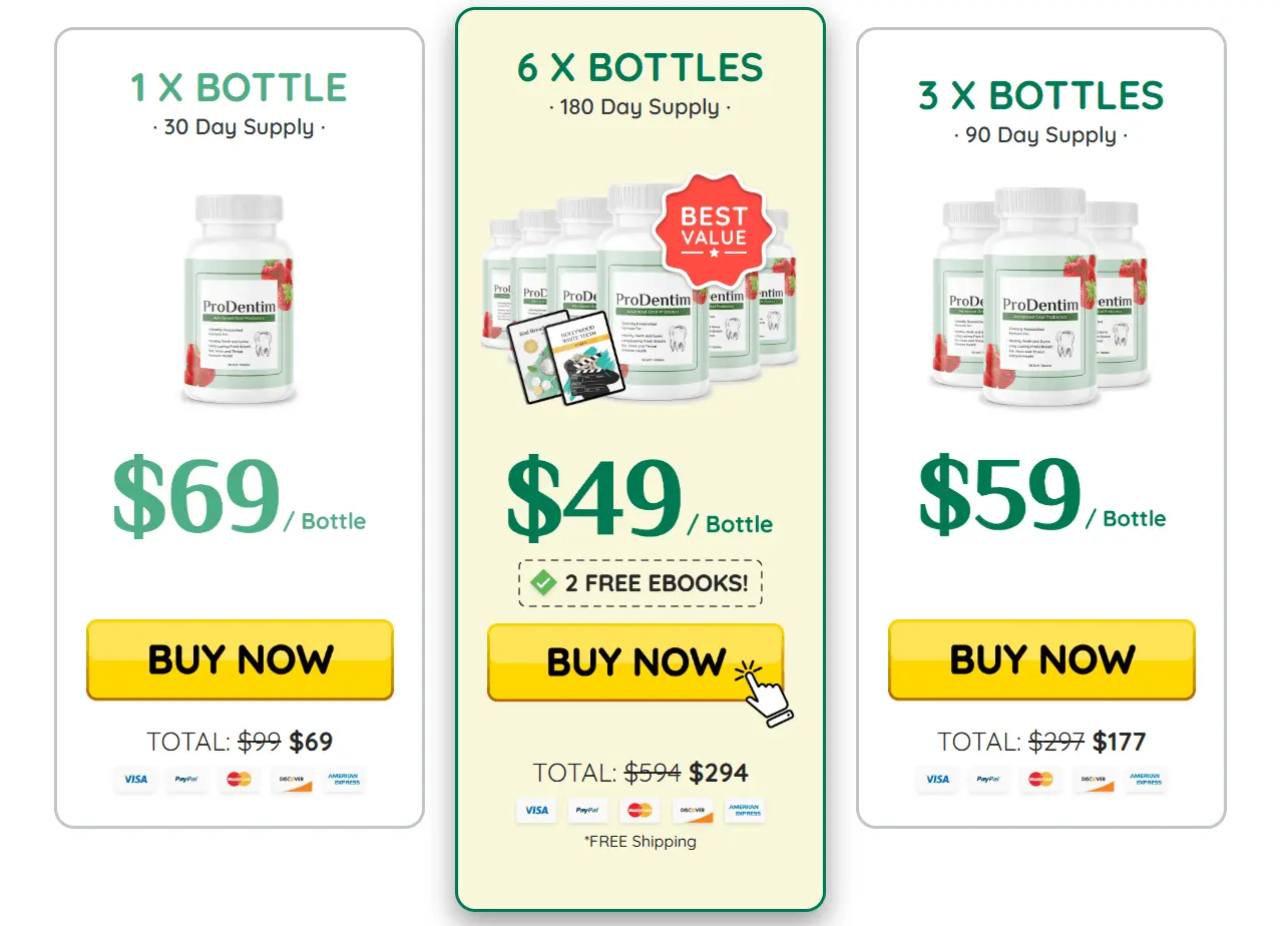 prodentim-official-pricing